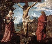 ALTDORFER, Albrecht Christ on the Cross between Mary and St John Sweden oil painting reproduction